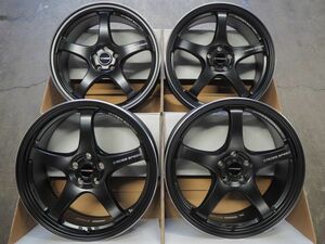 ★軽量★17inch 7.5J+45 5H114.3 新品 人気 クロススピードCR5 ホイール 1台分 タイヤset可能 GR YARIS ALTEZZA S2000 CR-Z SWIFTSPORT BK