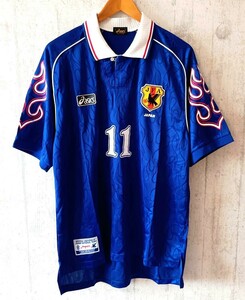 サッカー日本代表　1998 HOME S/Sユニフォーム#11　三浦知良　カズ　O