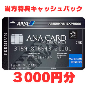 【当方特典あり/最大13万ポイント獲得】ANA アメックス プレミアム 紹介キャンペーン amex アメリカンエキスプレス クレジットカード