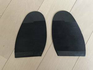 未使用 靴修理 合成ゴム ハーフソール サイズ約15CM×10.5CM 厚み約2MM黒 1足　