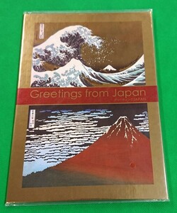 グリーティング/JAPAN/切手帳/24K/純金箔切手/2016年/葛飾北斎/富嶽三十六景/神奈川沖浪裏/凱風快晴/1,000円切手4種/販売価8,000円/№75