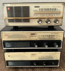 1円 真空管ラジオ まとめ 三菱 5P-468 ONKYO OS-195 2台 3台セット まとめて