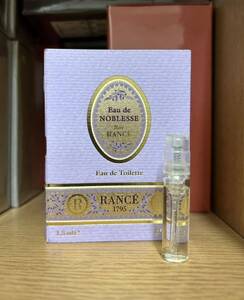 《送料無料》リュー ランセ オー ド ノブレス オードトワレ 1.5ml サンプル ※未使用※ #REU RANCE 1795 EAU DE NOBLESSE EDT