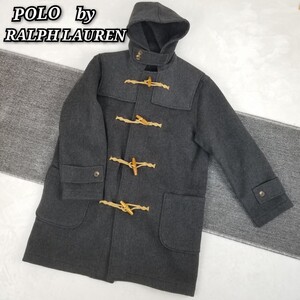 ☆美品☆ POLO RALPH LAUREN コート ダッフルコート ロングコート ウッドボタン フード Mサイズ