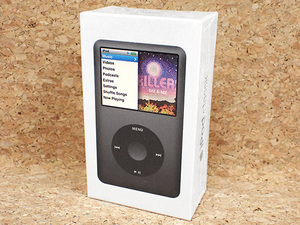 【新品 未開封】Apple iPod classic 160GB ブラック MC297J/A A1238 本体 デジタルオーディオプレーヤー(PKA1461-1)