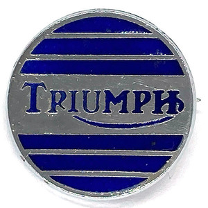 トライアンフ ビンテージ ロゴ ピンバッジ Triumph Vintage Logo Pin 英車 単車 バイク バイカー UK Biker Cafe Racer Caferacer