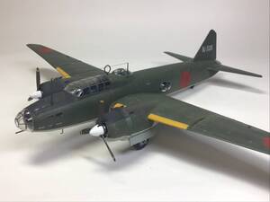 ハセガワ　1/72 日本海軍一式陸攻11型　完成品　旧キット　凸ライン凸リベット