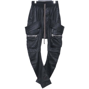 A.F ARTEFACT Sheepe Leather Stretch Cargo Sarouel Skinny 1 ブラック ag-6034 エーエフアーティファクト レザーサルエルスキニーパンツ