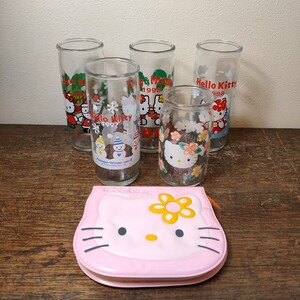 当時物 90s サンリオ ハローキティ グラス コップ Hello Kitty 1998年手帳 