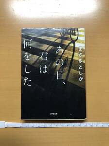 まさきとしか あの日、君は何をした 小学館文庫 2020年