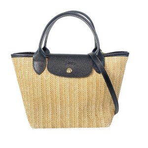 美品 ロンシャン LONGCHAMP 2way プリアージュ カゴバッグ ハンドバッグ ショルダーバッグ