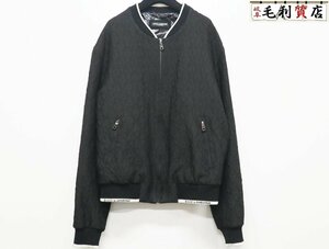 ドルチェ&ガッバーナ DOLCE&GABBANA ジップアップ ジャケット G9OW1T/HJMLC サイズ52 ブラック 【中古】 ボンバージャケット