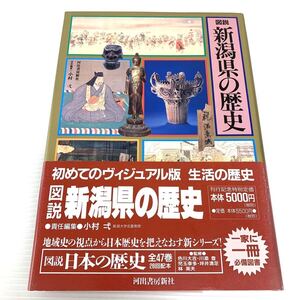 図説　新潟県の歴史　河出書房新社　1998年発行　初版　帯付き　郷土史　202408-13