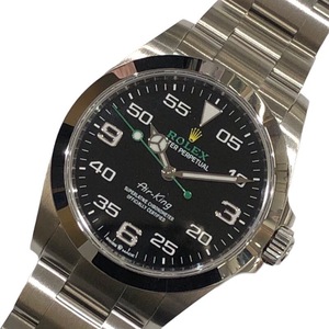 ロレックス ROLEX エアキング 126900 ブラック ステンレススチール 腕時計 メンズ 中古
