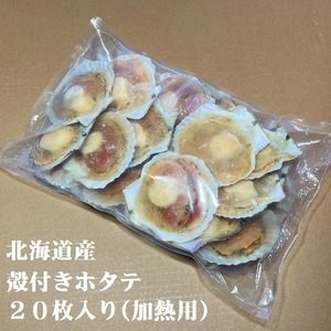 【2点で送料0円】訳あり ホタテ 片貝 加熱用 冷凍 ほたて貝 計20枚入り バーベキュー アウトドア 帆立【2点で送料0円】