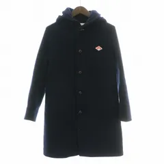 ダントン DANTON WOOL MOSEER COAT ウールモッサコート アウター ロング丈 フード 36 S 紺 ネイビー JD-8457 /BB