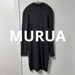 MURUA 膝丈ワンピース　グレー