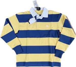 canterbury カンタベリー 4INCH STRIPE RUGGER JERSEY Lサイズ　イエロー　RA43072