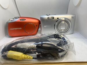 【金太郎】★ Nikon/ニコン COOLPIX/クールピクス S3600 OLYMPUS/オリンパス Mini 動作未確認　ジャンク　2台セット K561.2