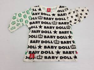 【再値下げ！即決！お買い得！】★BABY DOLL/ベビードール★子供服　Tシャツ　7分袖　白　ワッフル地　130㎝　