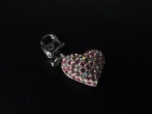 ■美品■ SWAROVSKI スワロフスキー ハート チャーム アクセサリー レディース ピンク系 DD5831