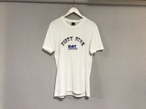 本物ディーゼルDIESEL 55DSLコットンプリント半袖Tシャツメンズサーフアメカジミリタリーワーク白ホワイトMポルトガル製