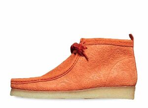 END. Clarks Oxford Flowers Wallabee Boot "Orange Floral" 29cm 26163420-246248