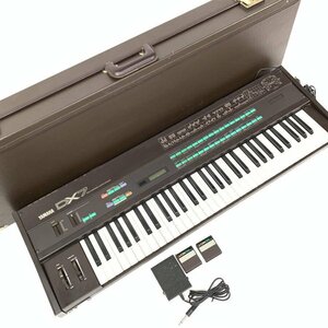 YAMAHA ヤマハ DX7 シンセサイザー　ハードケース/フットスイッチ/カートリッジ×2付き★簡易検査品