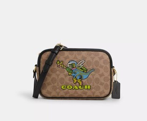 2025春夏最新　US限定　COACH Cosmic Coach Jamie Camera Bag In Signature Canvas With Rexy Print CW029　　LAから本物をお届け！