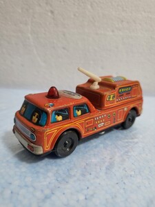 絶版 アンティークブリキ 昭和当時物 イチコー ICHIKO FIRE ENGINE 消防車 ブリキ 日本製 