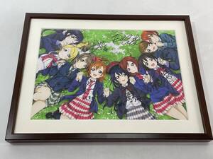 ★【同梱不可】中古品 箱無し ラブライブ! School idol project キャスト9人直筆サイン入り複製原画 Loveca+ 100ポイント交換グッズ