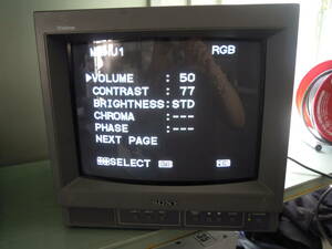 新00013　SONY Trinitron トリニトロン　カラービデオモニター PVM-14N2J 通電確認のみ 現状品　A-2段