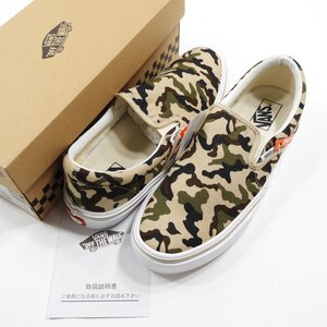 未使用 VANS バンズ V98LITE スリッポン カモ Size 9H #27725 アメカジ カジュアル スニーカー