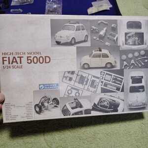 1984年 グンゼ産業ホビークラフト部　FIAT500D 1/24 SCALE 上級者向　途中で諦め品