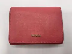 FURLA フルラ 三つ折り 財布 ウォレット ピンク ゴールド