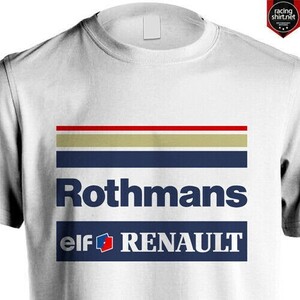 海外　限定品 アイルトン・セナ　F1　WILLIAMS RENAULT F1 ROTHMANS RACING シャツ　サイズ各種 40