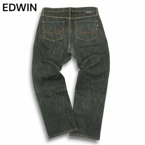 EDWIN エドウィン 403W 加工★ WILD FIRE 裏起毛 防風 デニム パンツ ジーンズ Sz.34　メンズ バイク 日本製 大きいサイズ　A4B04650_9#Q