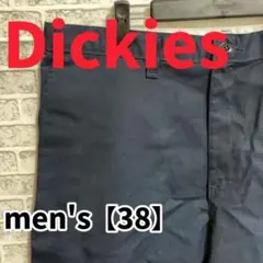 F2729【Dickies】ワンポイントショートパンツ【38インチ】ネイビー