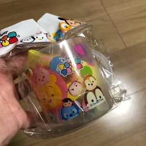 【ディズニー　ツムツム　プーさん】プラスチックコップ とコップ入れ巾着《新品》