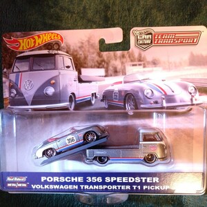 ホットウィール Hot Wheels TEAM TRANSPORT #1 PORSCHE 356 SPEEDSTER VOLKSWAGEN TRANSPORTER T1 PICKUP