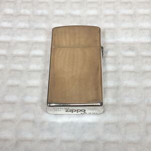 送料無料 1993年 スターリング スリム ZIPPO 中古 STERLING