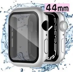 Apple Watch カバー 44mm ケース マット シルバー