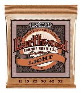 ★ERNIE BALL 2148 ×1 [11-52] Earthwood Light Phosphor Bronze アコースティックギター弦★新品送料込/メール便