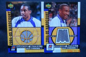 Amare Stoudemire 2004-05 Upper Deck Hardcourt Materials & Materials Combo ※2枚セット