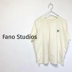 ファノストゥディオズ 半袖 Tシャツ F 無地 ワンポイント刺繍 アイボリー