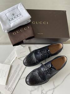 グッチ　Gucci クロコダイル革靴　極上品