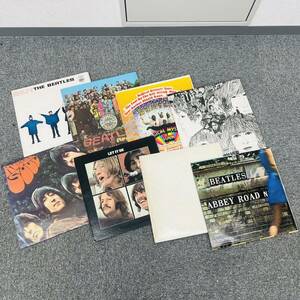 D806-H25-849 The Beatles ビートルズ レコード 8点セット HELP! LET IT BE RUBBER SOUL ABBEY ROAD N etc