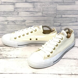 R7474bL CONVERSE コンバース ALL STAR オールスター アースミュージック&エコロジー17 OX オフホワイト スニーカー 24.5cm 1CK706