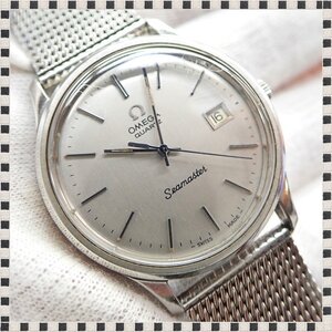 オメガ Seamaster Ref.1960106 クォーツ Cal.1342 デイト 不動品 35mm ヴィンテージ アンティーク OMEGA Seamaster 1円スタート