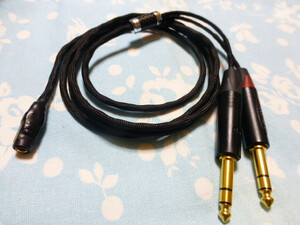 4.4mm5極 (メス) → MYTEK iFi Audio Pro iCAN 6.3mm×2 変換ケーブル 7N OCC 銀コート 150cm ディックス PENTACONN NP3X-B Neutrik 変更可